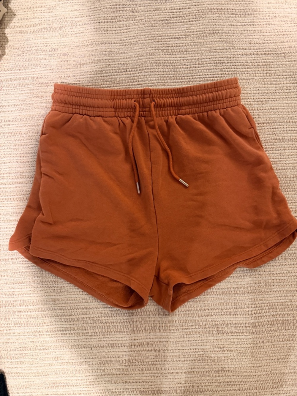 H&M Rust Drawstring Athletic Shorts